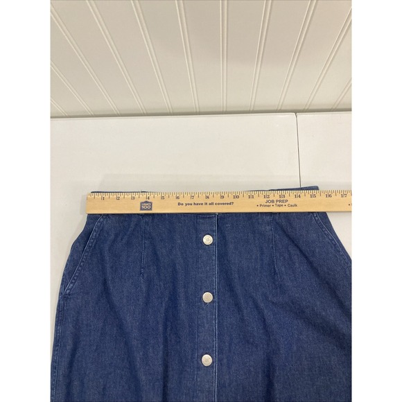 Susan Bristol Casuals 14 Blue Jean Skirt Long - Picture 6 of 8